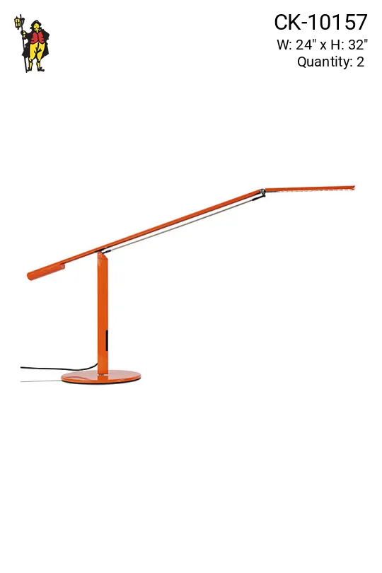 Orange Adjustable LED Desk Lamp