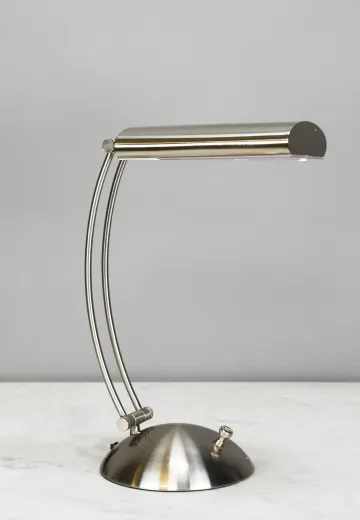 Nickel Fluorescent Desk Lamp