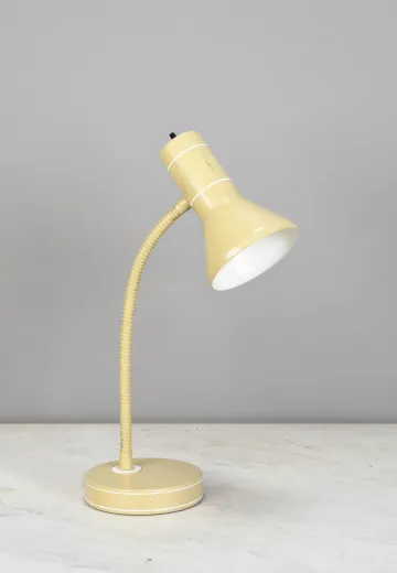 Beige Gooseneck Desk Lamp