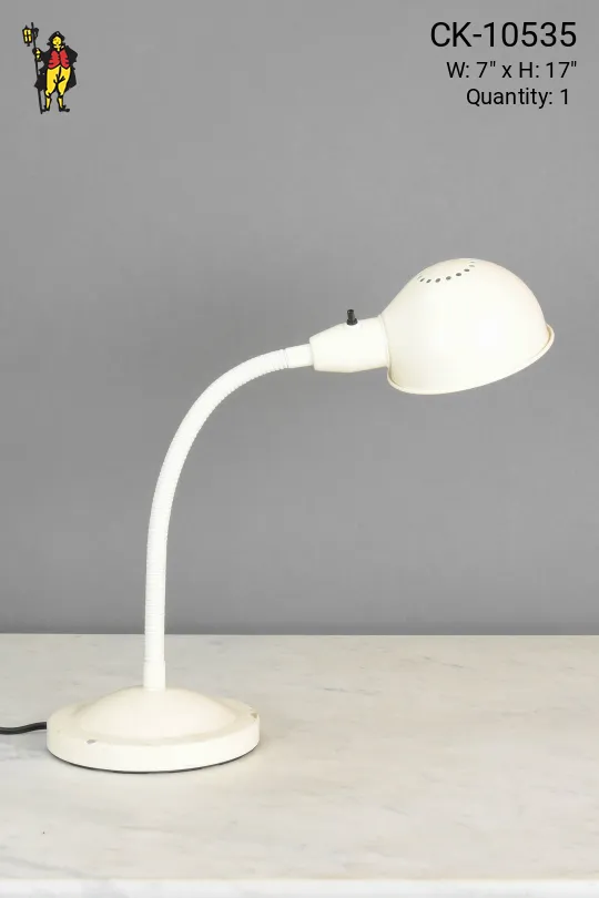 White Gooseneck Desk Lamp
