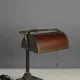 Mica Shaded Bronze Banker's Lamp #0