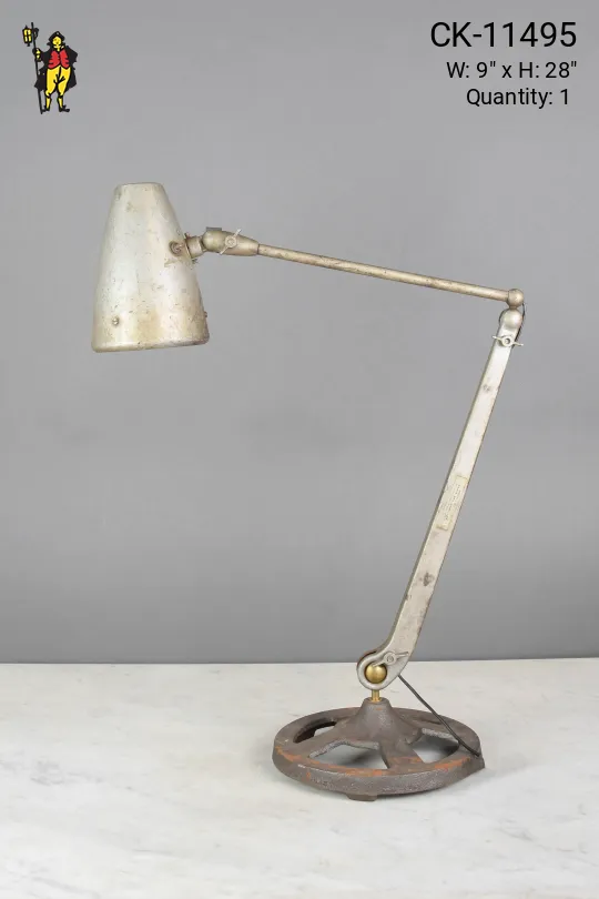 Distressed Industrial Desk Lamp