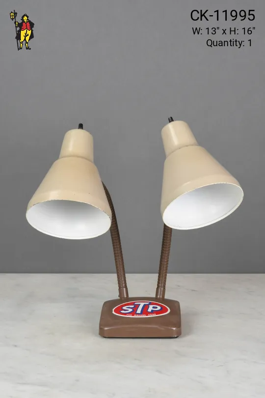 STP Racing Two Light Gooseneck Desk Lamp