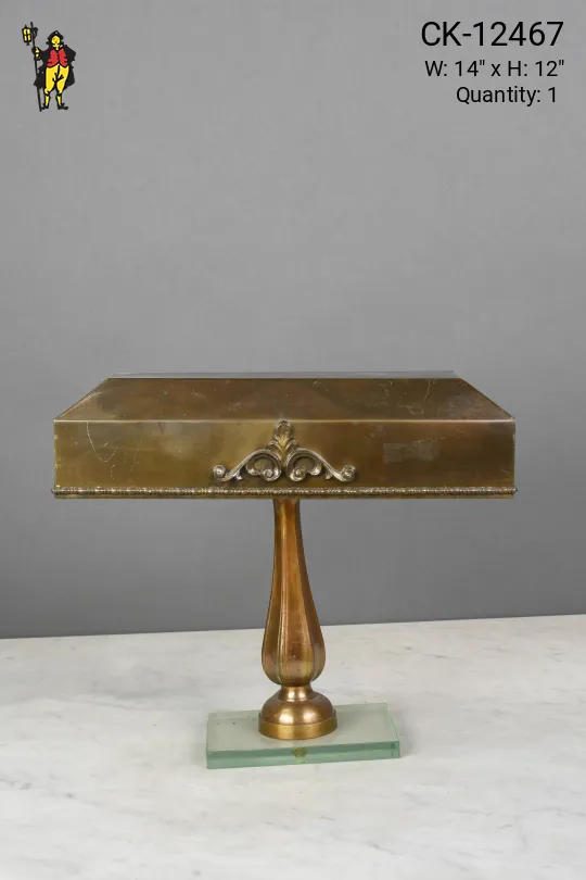 Brass Shaded Desk Lamp