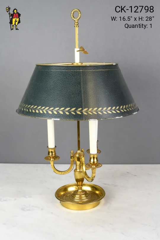 Brass Bouliette Style Table Lamp
