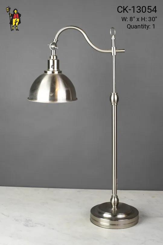 Nickel Metal Shaded Task Lamp