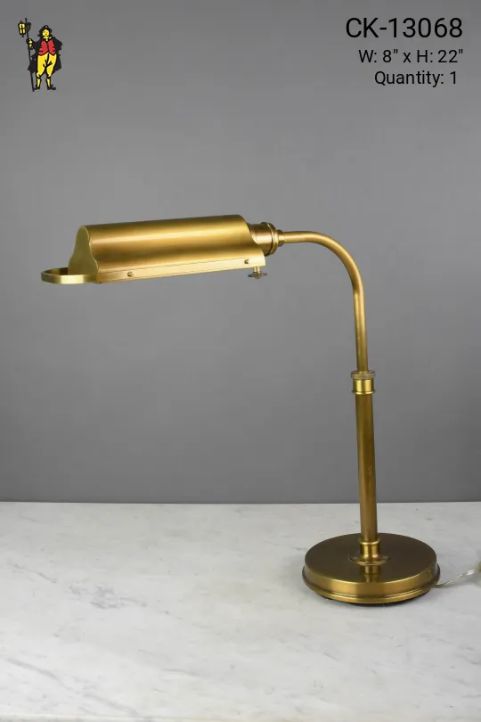 Metal Shaded Brass Task Lamp