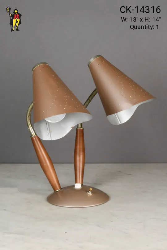 Mid Century Bullet Reflector Desk Lamp