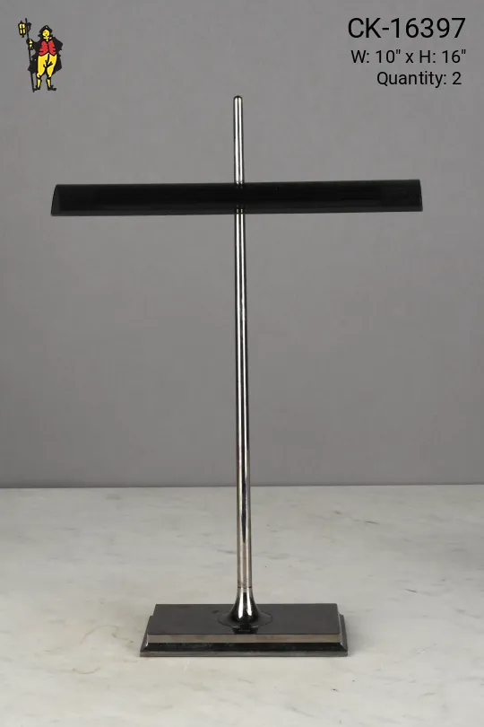 Nickel & Gray Shaded Desk Lamp *LED*