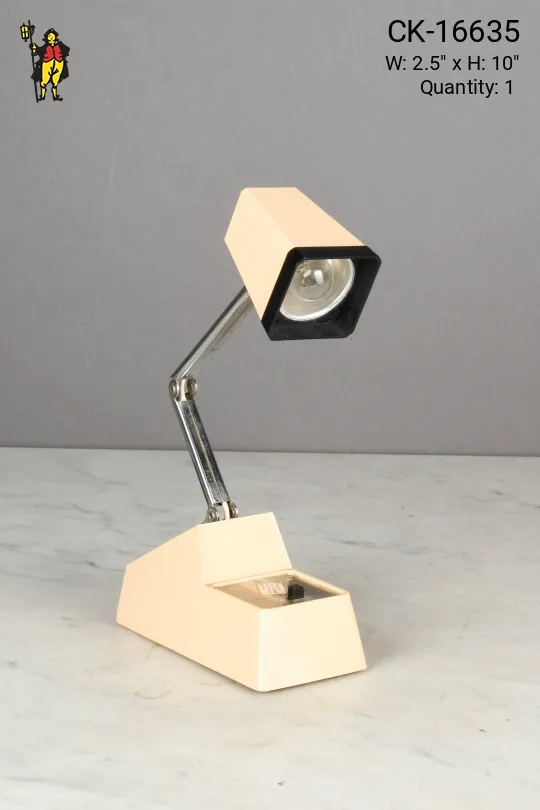 Off White Small Mid Century Task Lamp