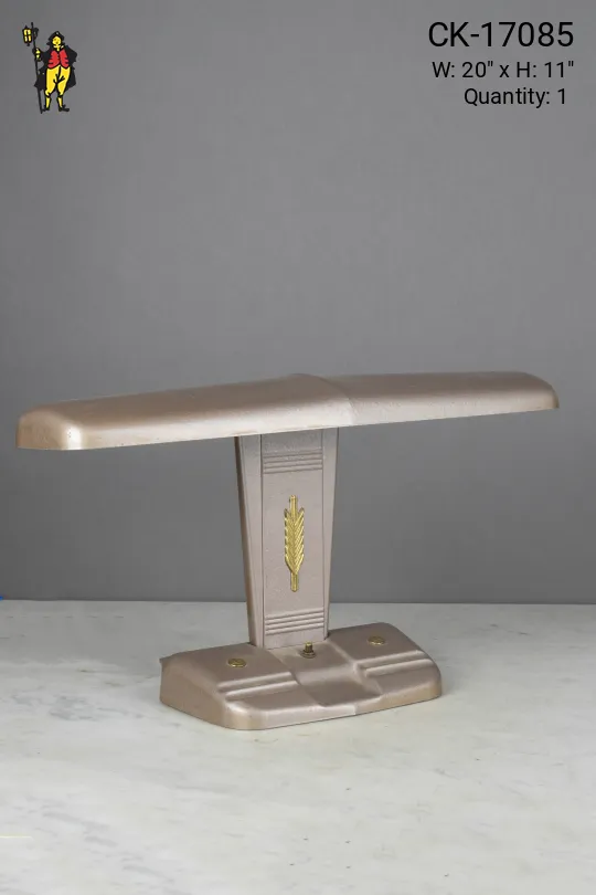 Metal Desk Lamp w/Brass Accents