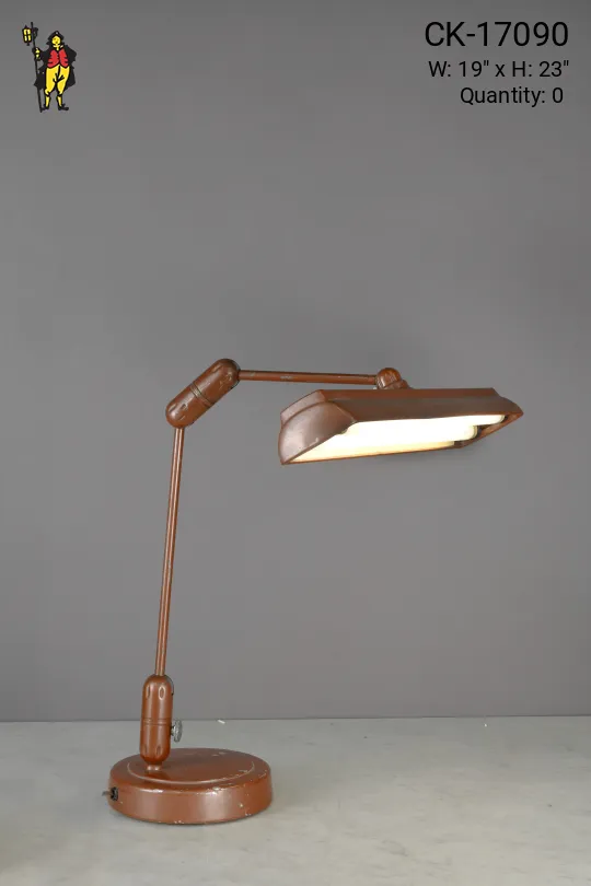 Metal Shaded Adjustable Oversize Desk Lamp