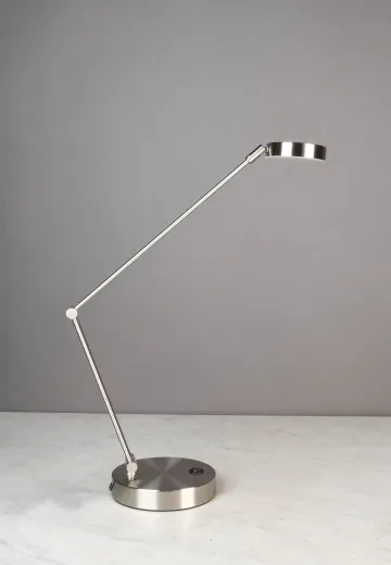 Nickel LED Adjustable Desk Lamp