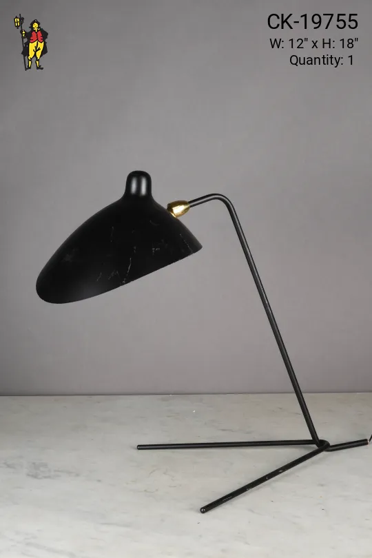 Black Mid Century Modern Desk Lamp