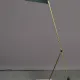 Brass & Black Adjustable Oversize Desk Lamp w/Marble Style Base #0