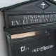 Bronze Electrified Gothic Church Sign #7