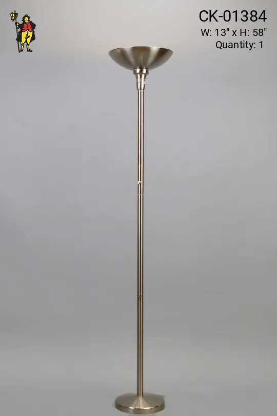 Modern Silver Torchere