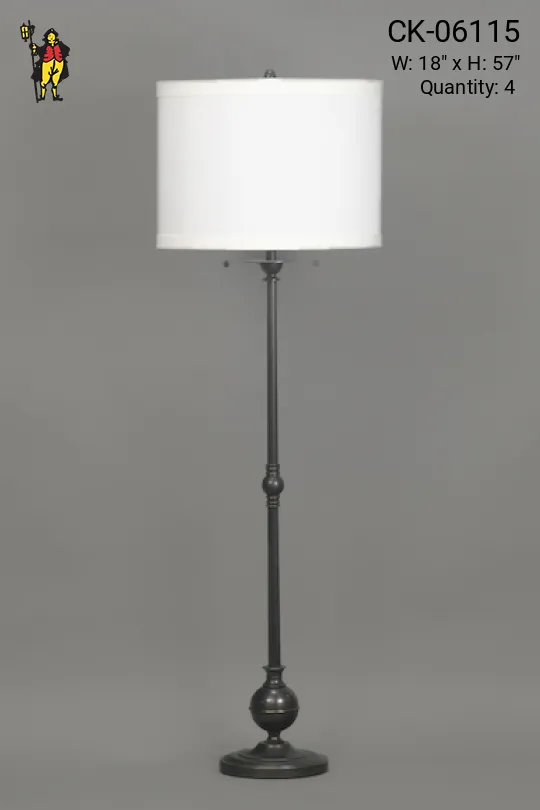 Black Traditional Floor Lamp