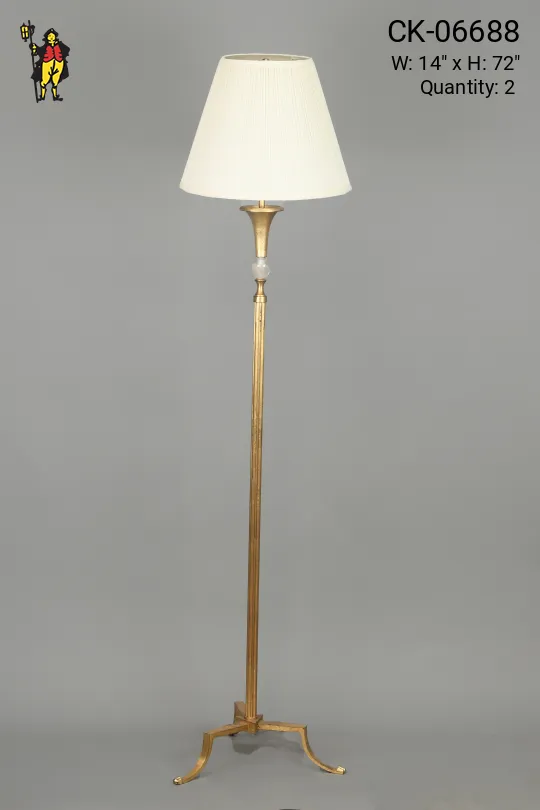 Art Deco Footed Floor Lamp