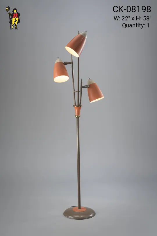 Seventies Three Bullet Reflector Floorlamp