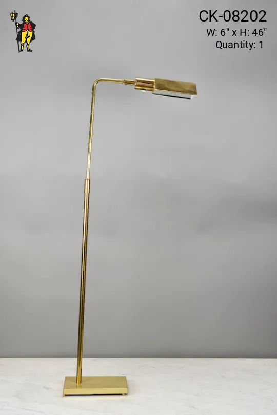 Adjustable Brass Reading Floor Lamp