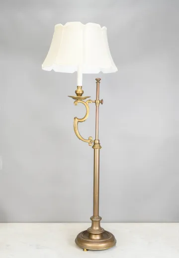 Adjustable Brass Floor Lamp