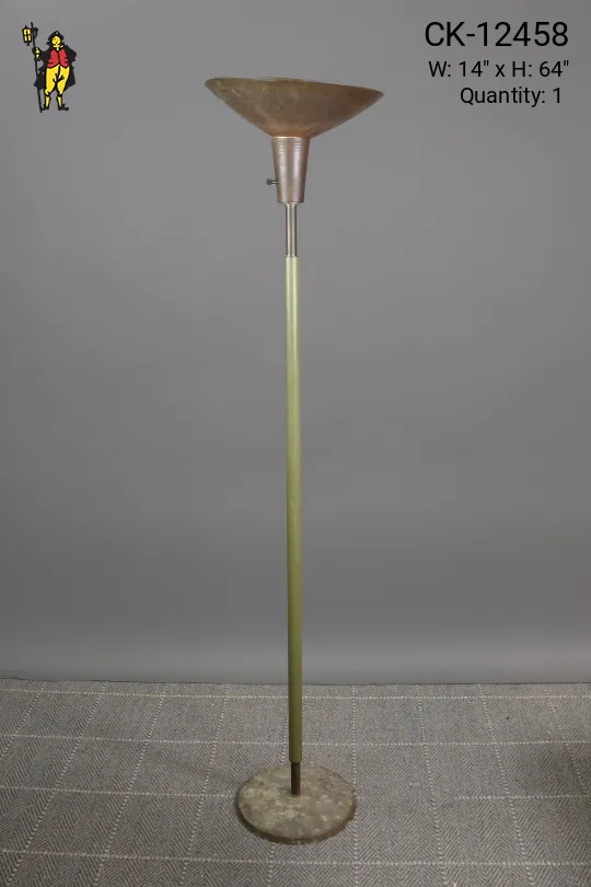 Green & Brass Torchiere