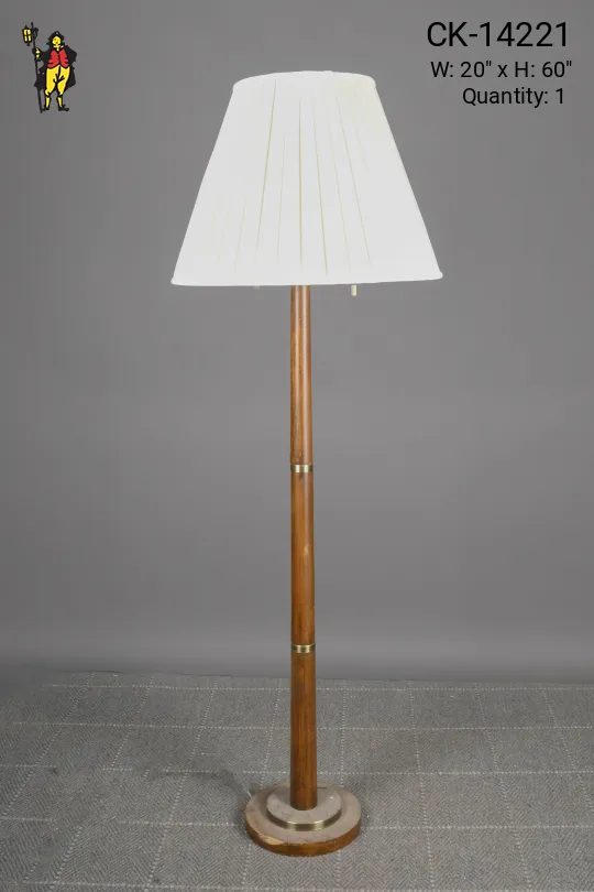 Wooden Danish Floor Lamp