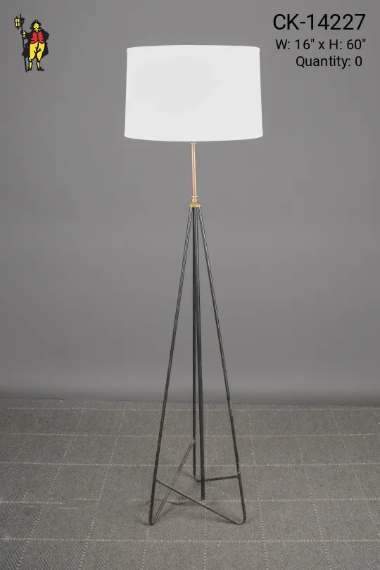 Black Wire Frame Floor Lamp