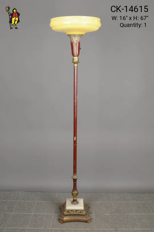 Footed Wooden Torchiere