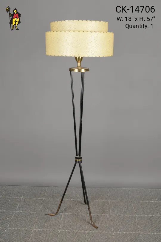 Mid Century Tripod Floor Lamp