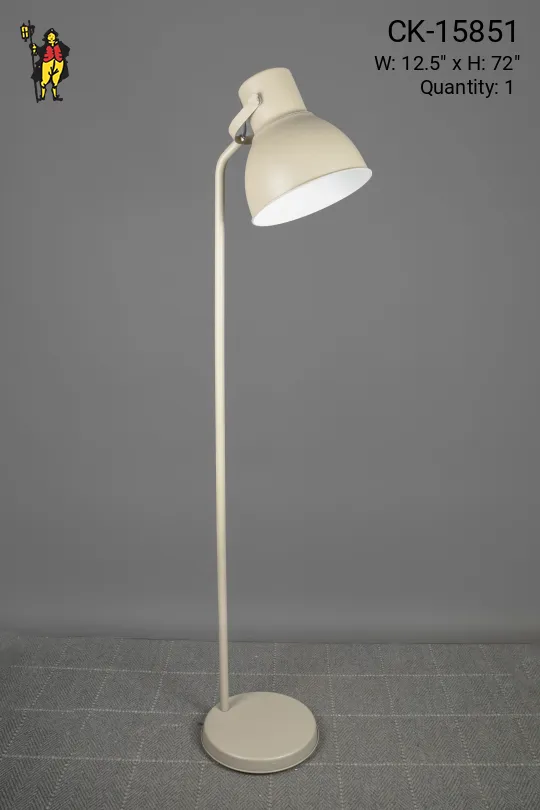 Off White Oversize Directional Floor Lamp