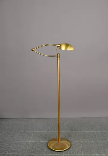 Modern Brass Swing Arm Floor Lamp
