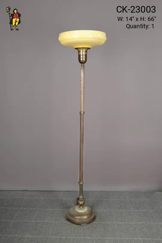 Antique Brass Traditional Torchiere