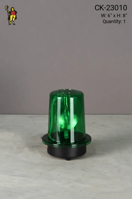 Green Rotating Beacon Light