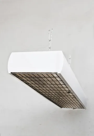 4' White Fluorescent w/Wire Cage (Gutted - Asteras/Titans)