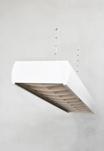 4' White Fluorescent w/Louvers (Gutted - Asteras/Titans)