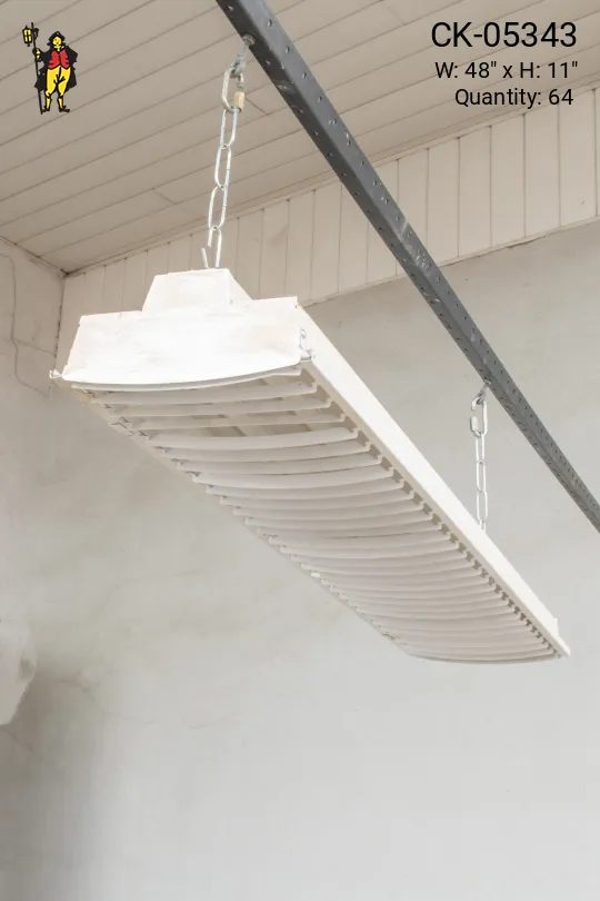 4' White Fluorescent w/Louver Reflector (T8)