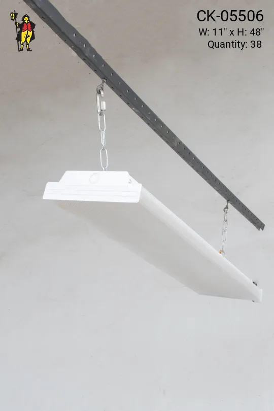 4' Wrap Around Prismatic Lens Fluorescent (Available as Hanging or Flush Mount)