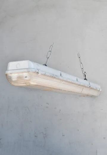 4' Vapor Proof Fluorescent Fixture (Available as Hanging or Flushmount)