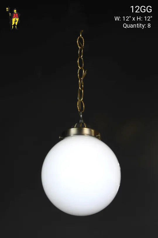 Hanging 12" Glass Globe