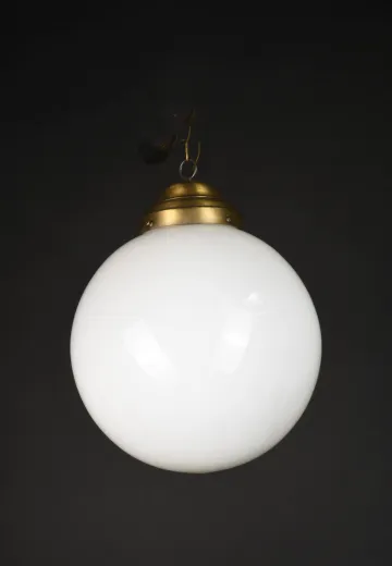 14" Round Glass Hanging Globe