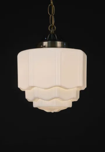 8" Deco Molded Bottom Hanging Globe