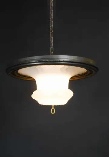 Blown Frosted Glass Chandelier