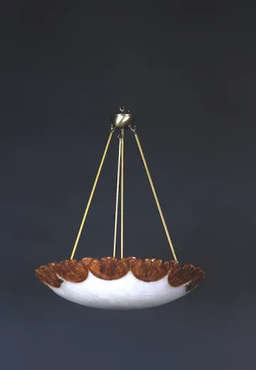 20" Glass Bowl Chandelier