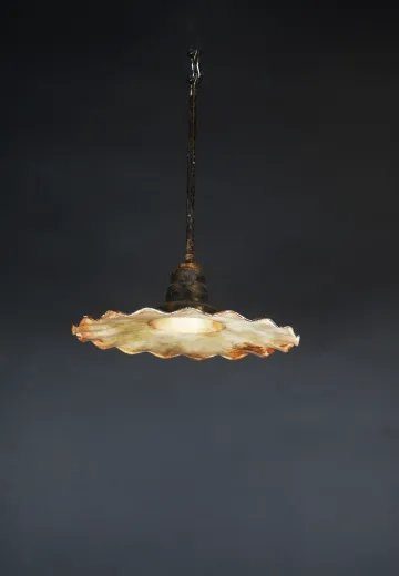 Radial Wave Hanging Pendant