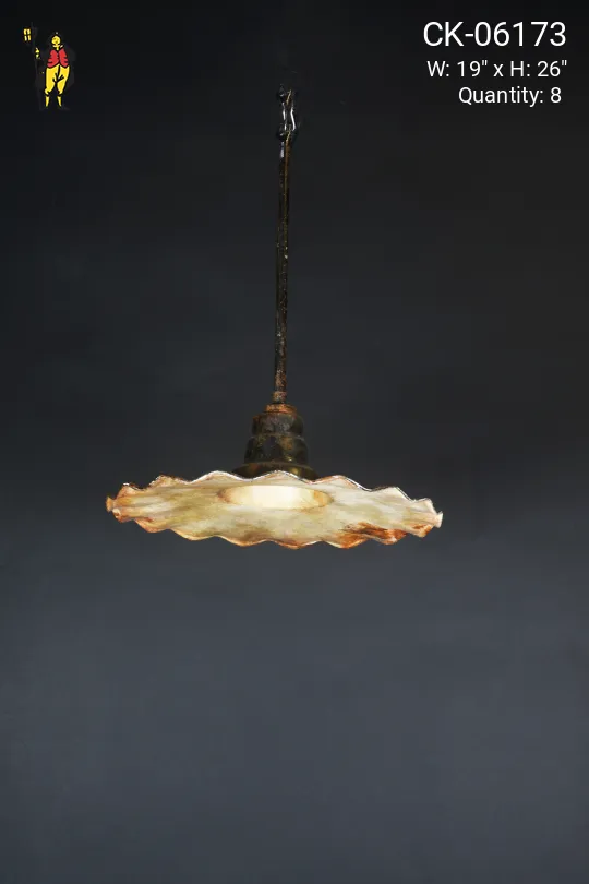 Radial Wave Hanging Pendant