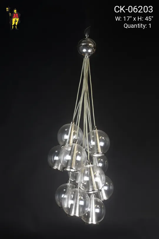 Modern Glass Hanging Globe Fixture