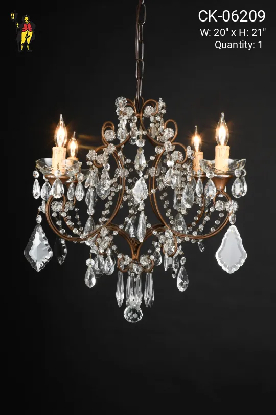 Victorian Crystal Petite Chandelier
