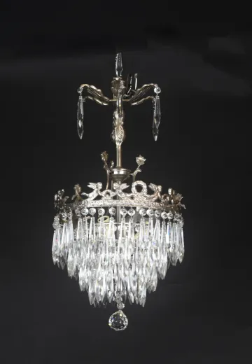 Art Deco 19" Crystal Chandelier